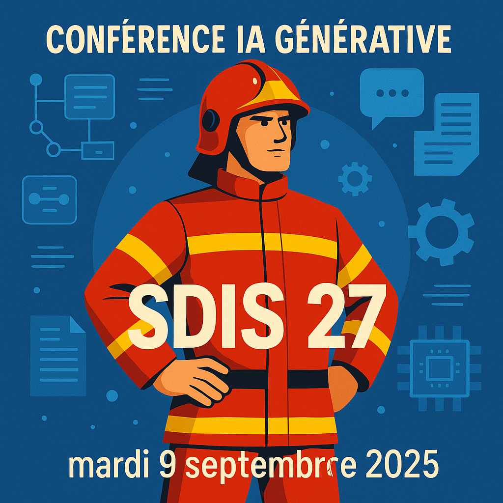 Le 9 septembre 2025, Teriagen animera une conférence privée sur l’IA générative avec le SDIS 27, après avoir formé le SDIS 72 en juillet.